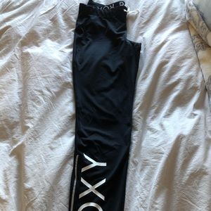 Black Roxy workout pants